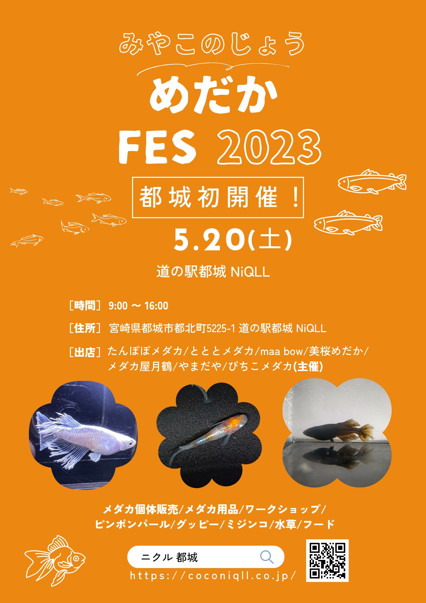 9月16日メダカイベント　都城市道の駅ニクル　めだか 安城改良めだかフェスティバル2025 - 安城市中心市街地拠点施設アン